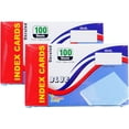 Colored Index Cards, 3x5Inch, Unruled, Blue, 100Count per Package