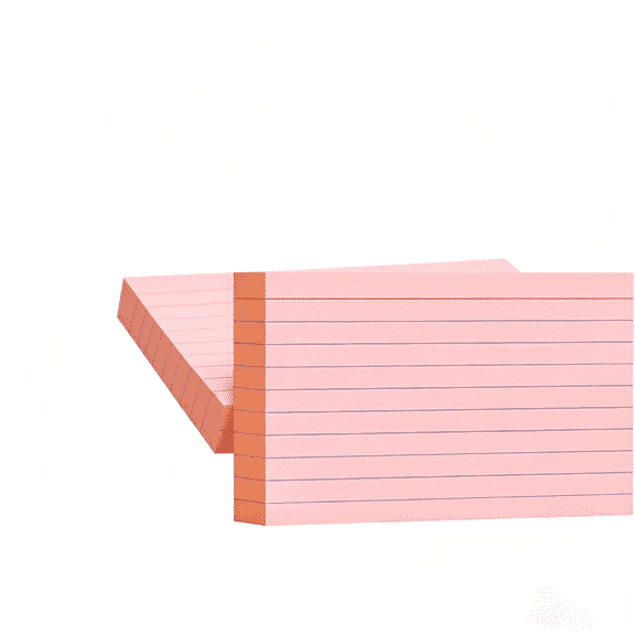 Colored Index Cards, Ruled Index Cards, Flash Cards for Studying – 1 Pack, Multi-purpose Index Cards for Office Supplies and Home Organization, Durable To Do List Lined Note Cards, 5x2.99 in(Pink)