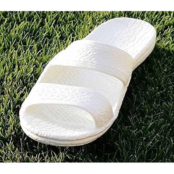 Colored Jandal in White by Pali Hawaii