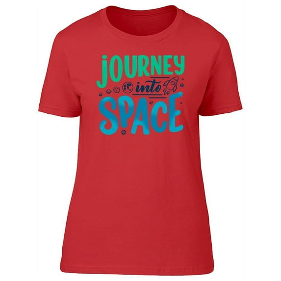 Colored Journey Into Space T-Shirt Women -Image by Shutterstock, Female Large