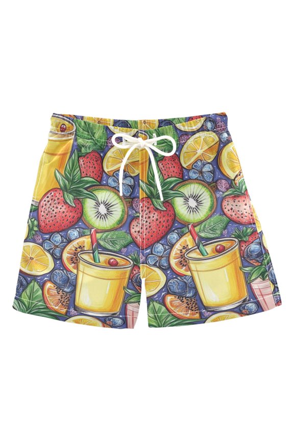 Colored Juice Boys Swim Trunks Quick Dry Boy Swim Shorts for 3-14 Years