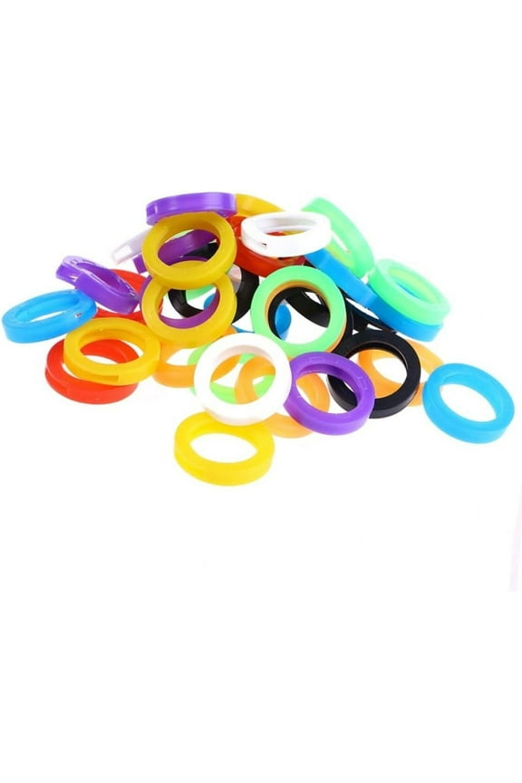 Colored Key Covers The House Colored Keyboard 24pcs Key Caps for House Keys Key Caps Remover Tool Key Toppers Key Color Covers Key Sleeve Key Identifiers Label Key Chain Key Ring