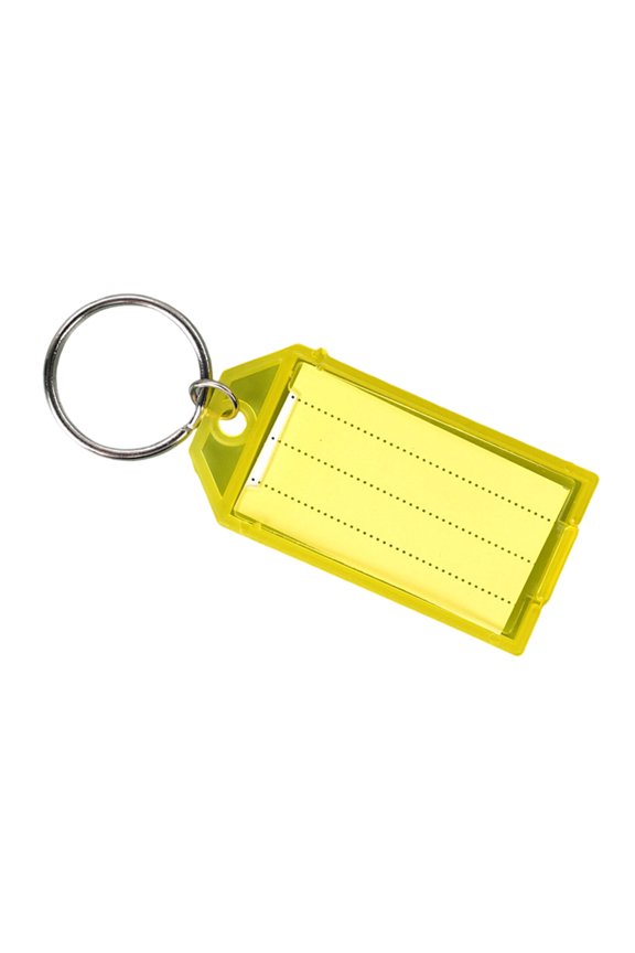 Colored Key Double Loop Flip Design Blank Label Keychains For Hotel Room Item Classification Marking OfficeCraftStationery