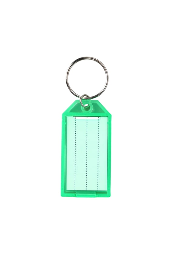 Colored Key Double Loop Flip Design Blank Label Keychains For Hotel Room Item Classification Marking