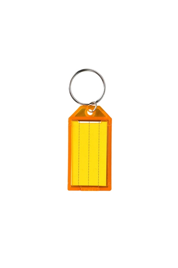 Colored Key Double Loop Flip Design Blank Label Keychains For Hotel Room Item Classification Marking And General Purpose Telemetry Label For Organization