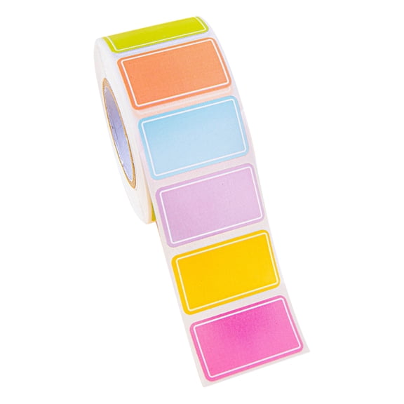 Colored Labels Stickers|500PCS Name Tags Moving Labels|Adhesive Solid Colors & Name Tags, Colorful F