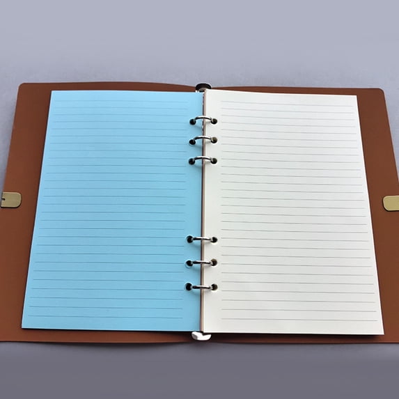 Colored Loose Leaf Paper with 6 Holes for A5 Journal Inserts and Organization
