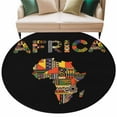 thumbnail image 1 of Colored Maps Area Rug, Africa Plates Red Green Geometric Abstract Washable Large Circle Carpet, Non Slip Round Rug for Living Room/Bedroom/Dining Room/Home Office/Dorm, 1 of 9