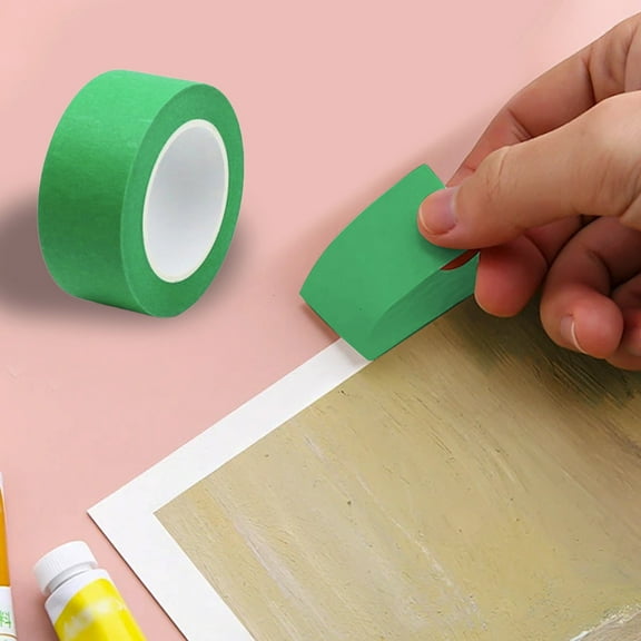 Colored Masking Tape, 0.4 in x 14 yd Writable Paper Roll, Hand-Tear Adhesive Label Strip on Crafts, Coding, Home Use