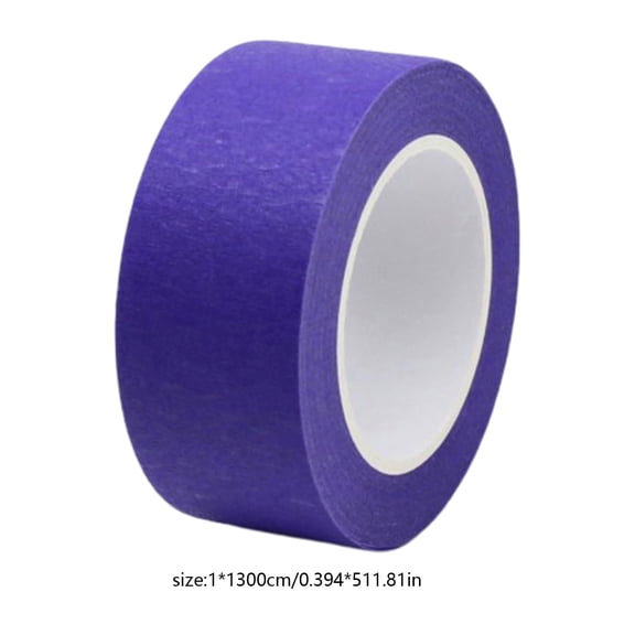 Colored Masking Tape Universal Crepe Paper Colorful Masking Painter Tape for Art Drawing DIY Handcraft Labeling Sealing Purple