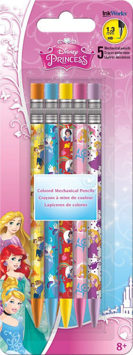 Colored Mechanical Pencils - Disney - Princess - 5Pcs New Toys Gifts  iw2513 - image 1 of 1