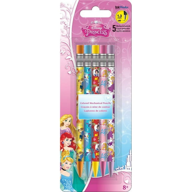 Colored Mechanical Pencils - Disney - Princess - 5Pcs New Toys Gifts  iw2513