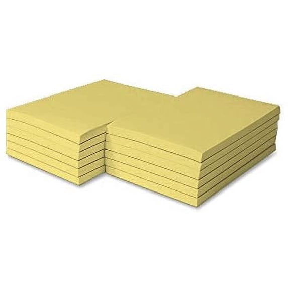 Colored Memo Note Pads - Buff - Size 8.5 x 5.5" - 100 Sheets Per Pad, 5 Scratch Pads Per Pack