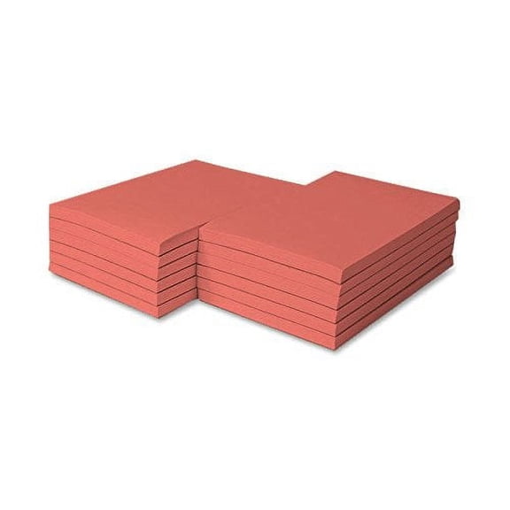 Colored Memo Note Pads Glued on Top - Salmon - Size 4 x 6" - 100 Sheets Per Pad, 5 Scratch Pads Per Pack