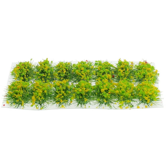 Colored Micro Landscape Ornament Miniature Flower Cluster Flowers Fake Floral Yellow