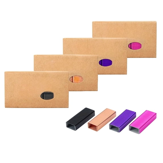 Colored Mini Staple Refills for Mini Stapler - Jam Free, 1000pcs/Pack (4 Packs No.10 Total)
