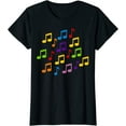 thumbnail image 1 of Colored Music Notes T-Shirt, 1 of 4