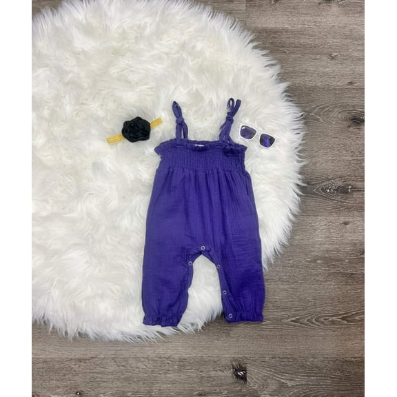 Colored Muslin Romper