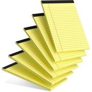 Colored Note Pads 5x8 College Ruled Small Legal Pads Paper Notepads 5 Pack Study Back Writing Pads 5 x 8 Paper Pads Perforated Narrow Ruled Pads of Paper
