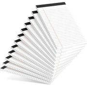 Colored Note Pads 5x8 College Ruled Small Legal Pads Paper Notepads 5 Pack Study Back Writing Pads 5 x 8 Paper Pads Perforated Narrow Ruled Pads of Paper