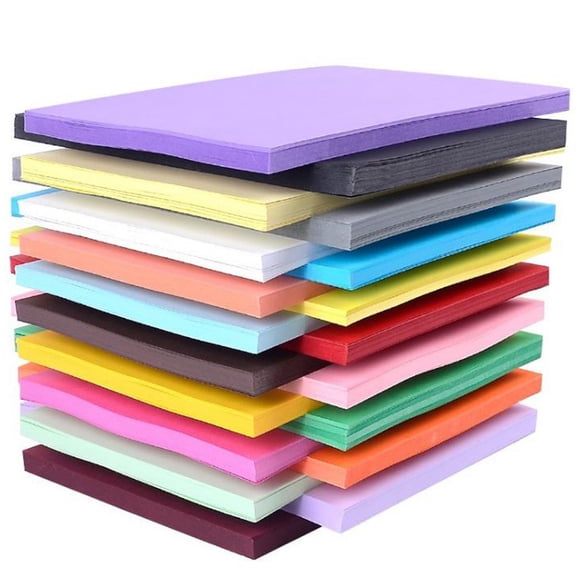 Colored Paper 100 Sheets, Construction A4 Copy Paper for School Supplies, Classroom Supplies Elementary, Arts Painting Coloring Drawing, Creating Crafts