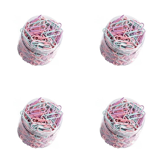 1-10PC Colored Paper Clips 160 Pack Mix Color Paperclips for Office ...