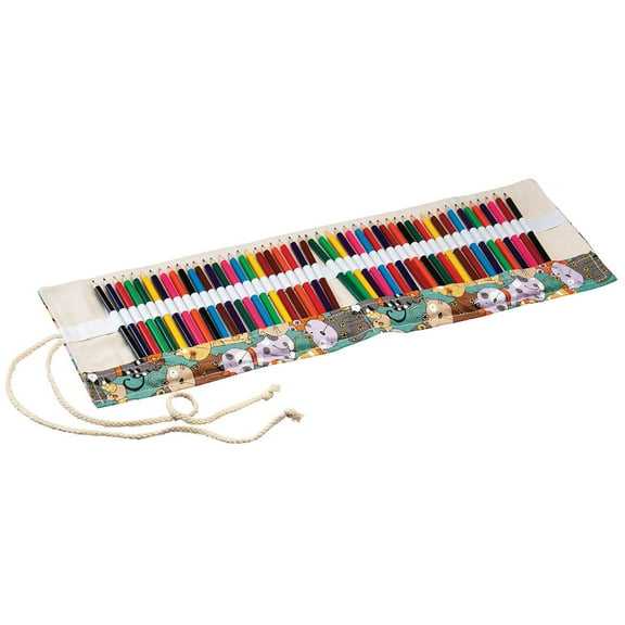 Colored Pencil Cats Roll 48 Piece Set