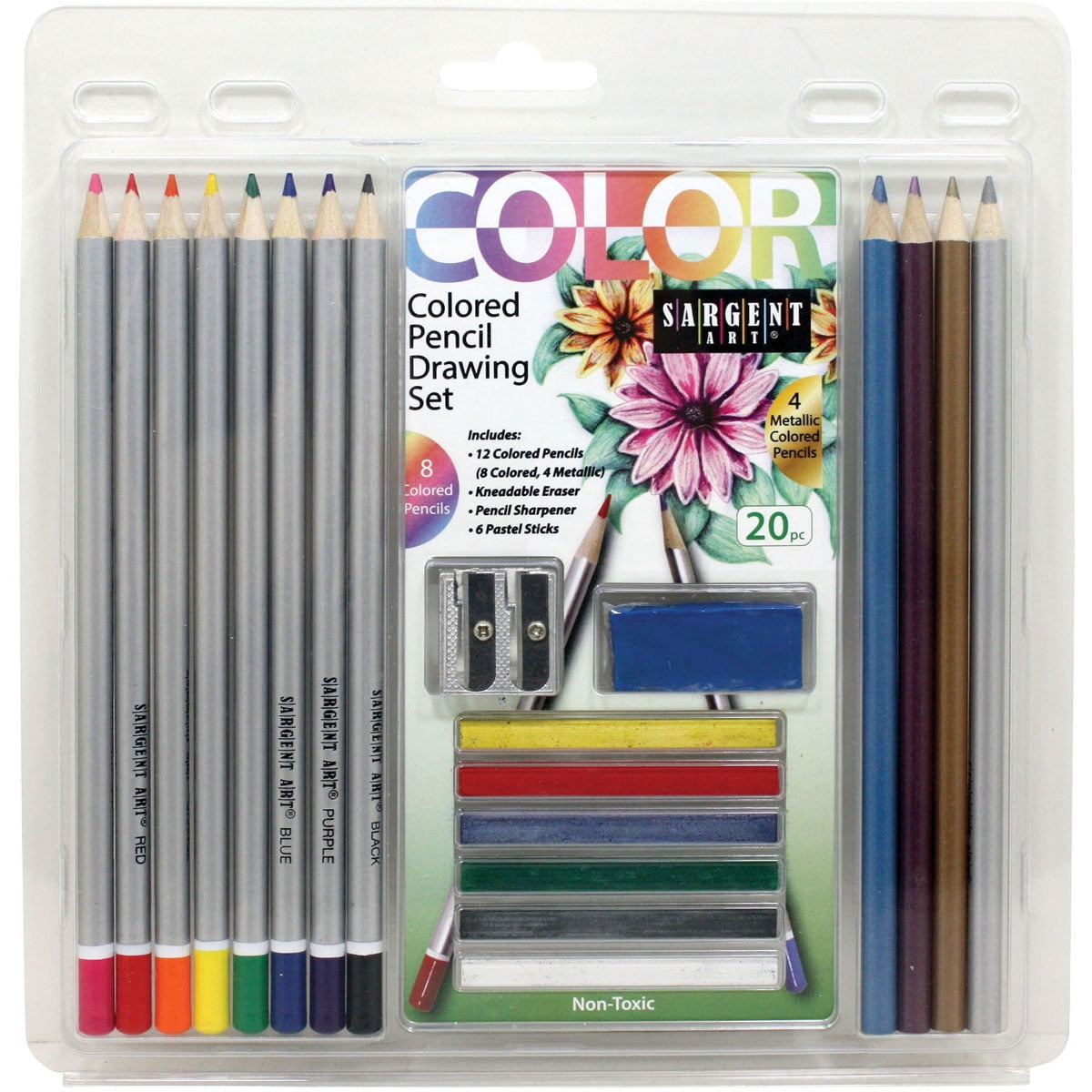 Sargent Art Drawing Set, Colored Pencil, Non-Toxic