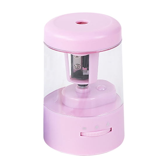 Colored Pencil Electric Sharpener, Auto Stop, Plug-in Small Electric Sharpener Battery Powered for 6-8mm No. 2 Pencils, Portable and Fast Sharpen Sharpener with Cable, Study Accessories,Purple