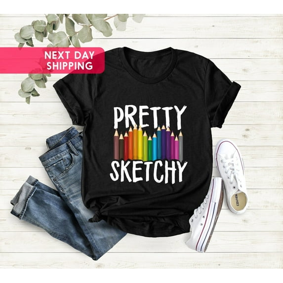 Colored Pencil Shirt, Crayon Shirt, Art T-shirt, Art Teacher Gift, Shirt, Painter Shirt,Teacher Shirt,Crayon Shirts,Sketching Shirt All Size S-5Xl