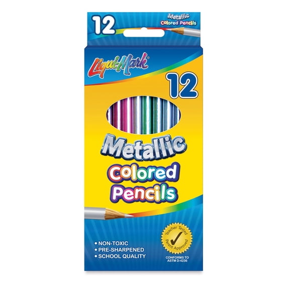 Colored Pencils 12/Pkg-Metallic