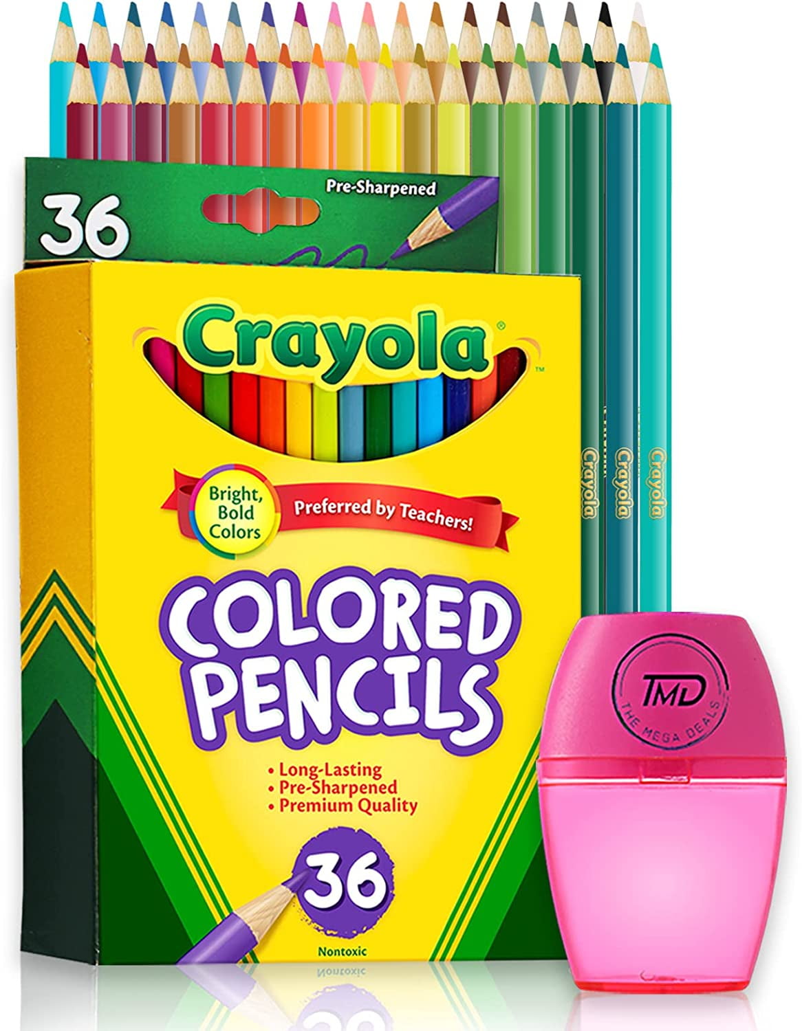 Colored Pencils, 36 Assorted Colored Pencils for adult Coloring. Coloring Pencils with Sharpener for Home, School and Office.