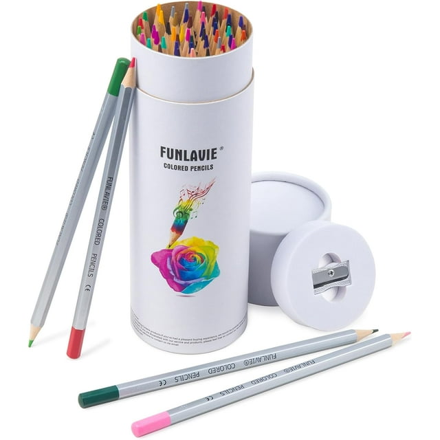 Colored Pencils 48 Coloring Pencils Premium Professional Art Drawing
