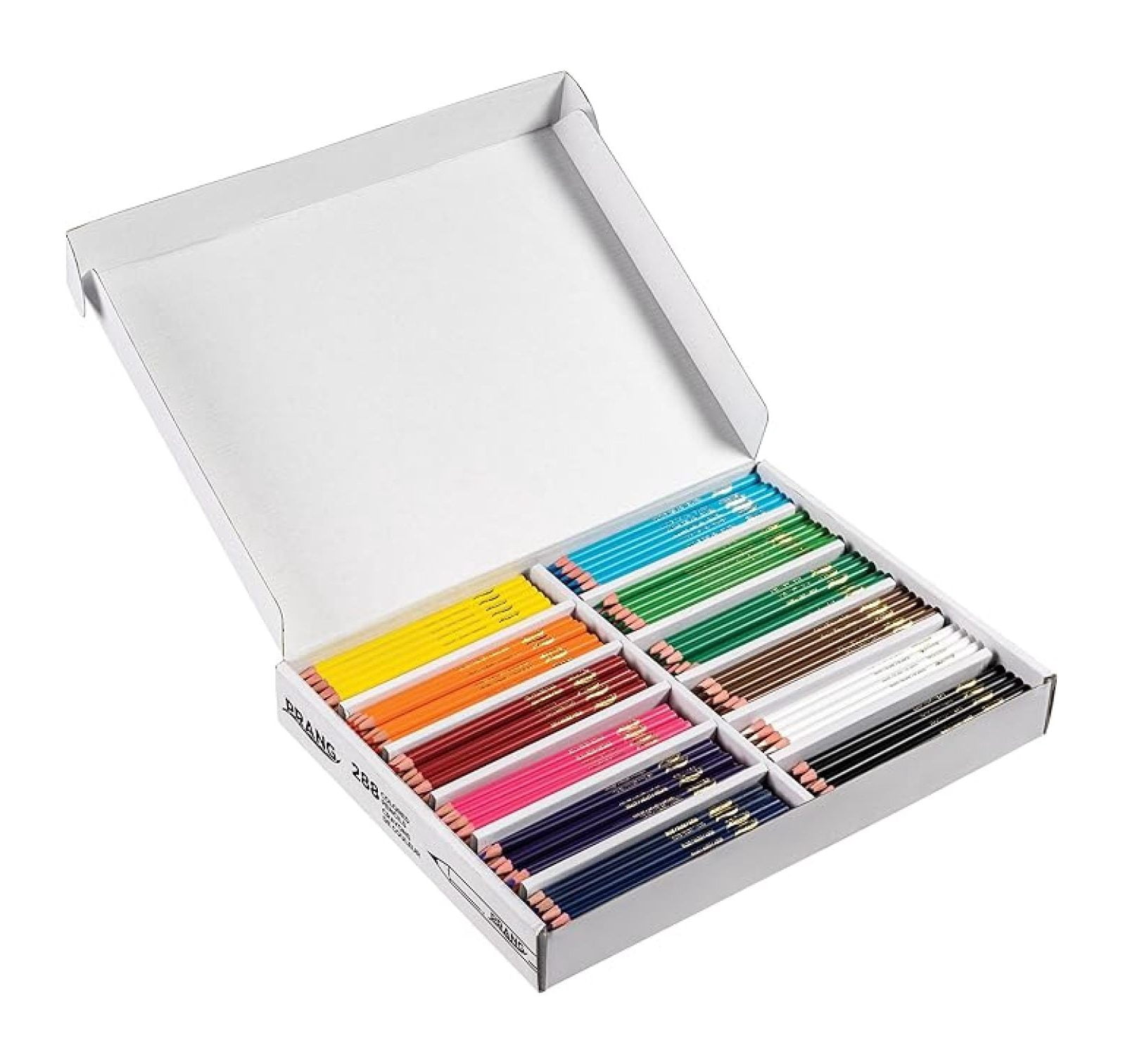 Colored Pencils Classroom Pack, Assorted Colors, 3.3 mm , 288 Count