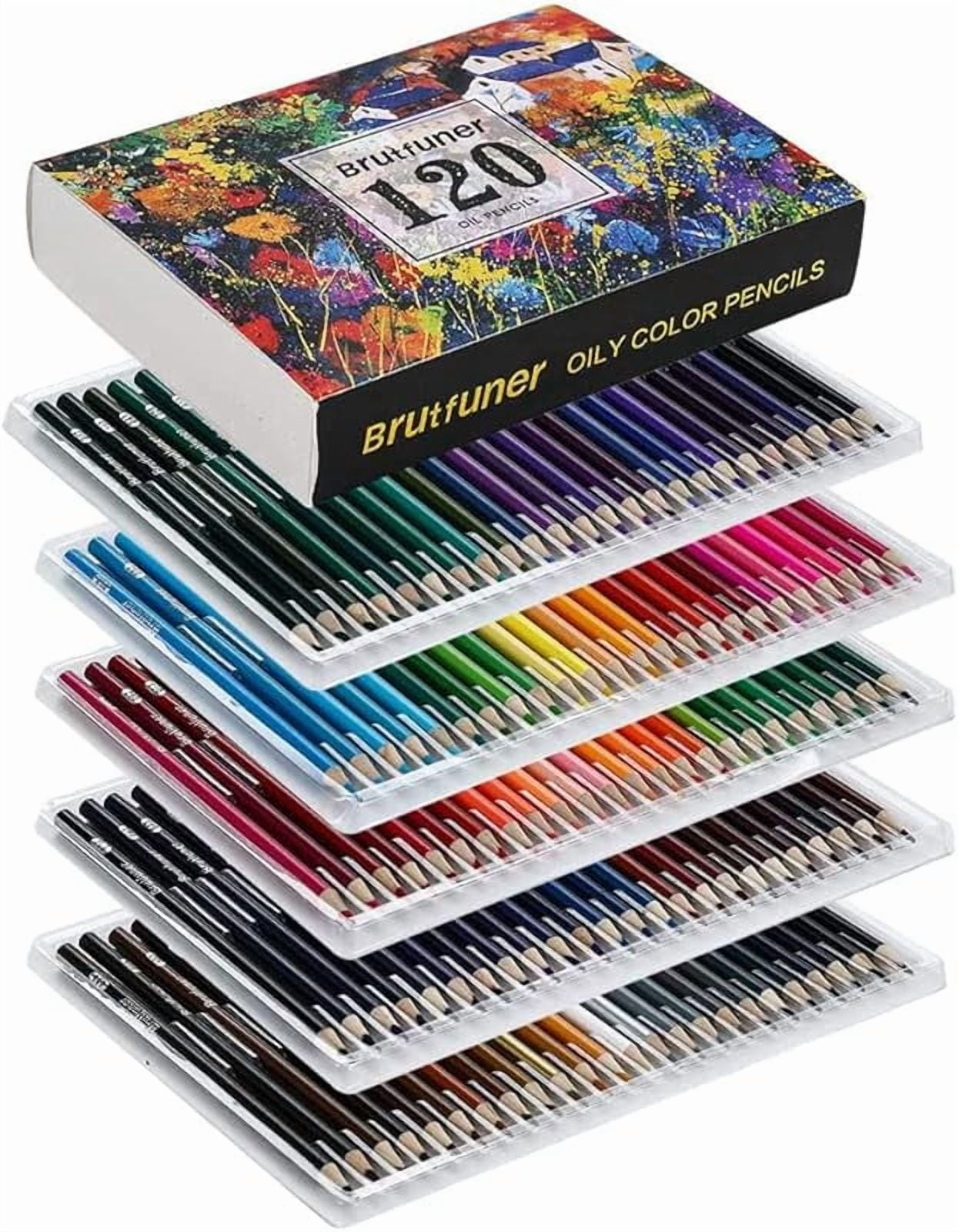 Colored Pencils Oil Pencils Soft Core Color Pencil Set Drawing Pencil Ideal for Adult Coloring Books Kids Artists Beginners (120)
