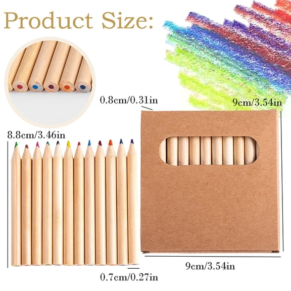 Colored Pencils Smooth Pigment Drawing Art for Adult Coloring Office Creative Projects and Artwork