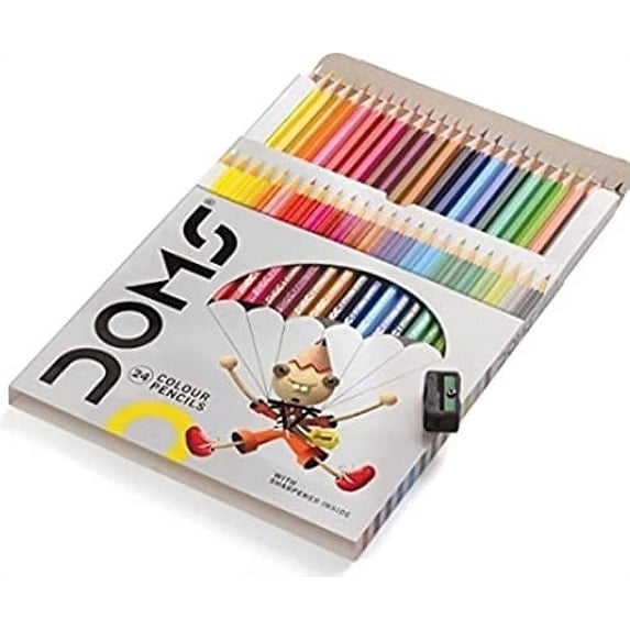 Colored Pencils Soft Core Color Pencil Set for Kids Adult Coloring Books Drawing, Writing Sketching (24 Count)