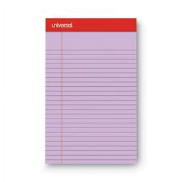 Colored Perforated Ruled Writing Pads, Narrow Rule, 50 Orchid 5 x 8 Sheets, Dozen Colored Perforated Ruled Writing Pads, Narrow Rule, 50 Orchid 5 x 8 Sheets, Dozen
