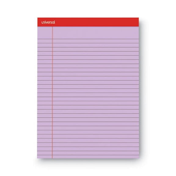 Colored Perforated Ruled Writing Pads, Wide/legal Rule, 50 Orchid 8.5 X 11 Sheets, Dozen | Bundle of 2 Dozen