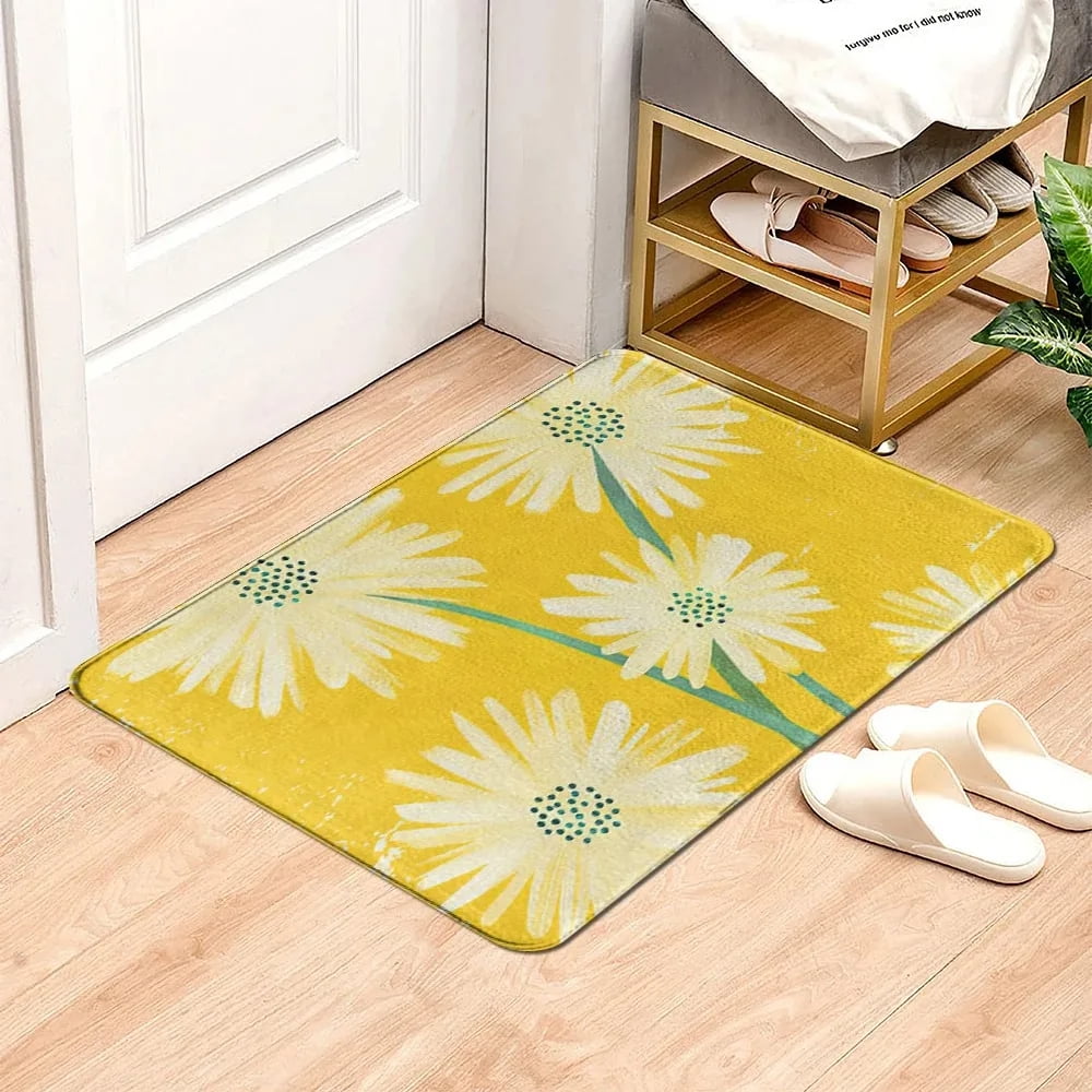 Colored Plants Print Mat Indoor Bedroom Kitchen Accessories Rug ...