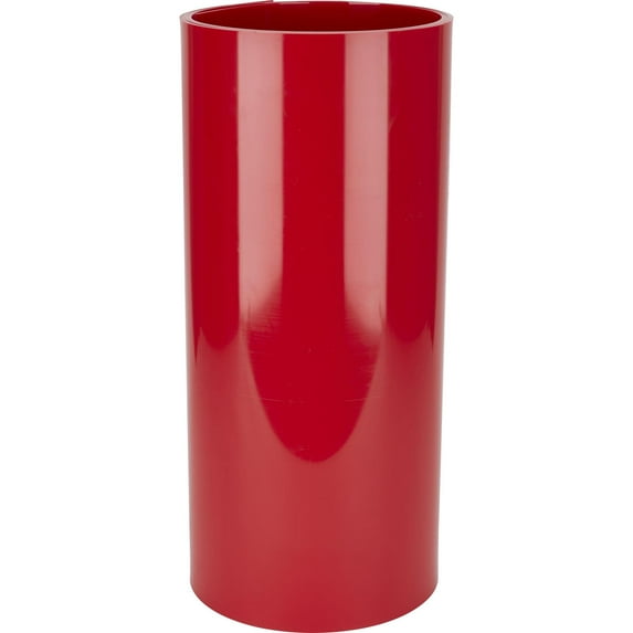 Colored Plastic HDPE Sheet 10 Ft Rolled, 1/8 Inch Thick, Red