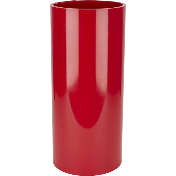 HDPE Plastic Sheet Roll 10 Ft x 22 In, 1/8 Inch Thick, Red