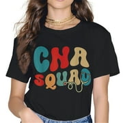 Colored Q-style font CNA SQUAD T shirt