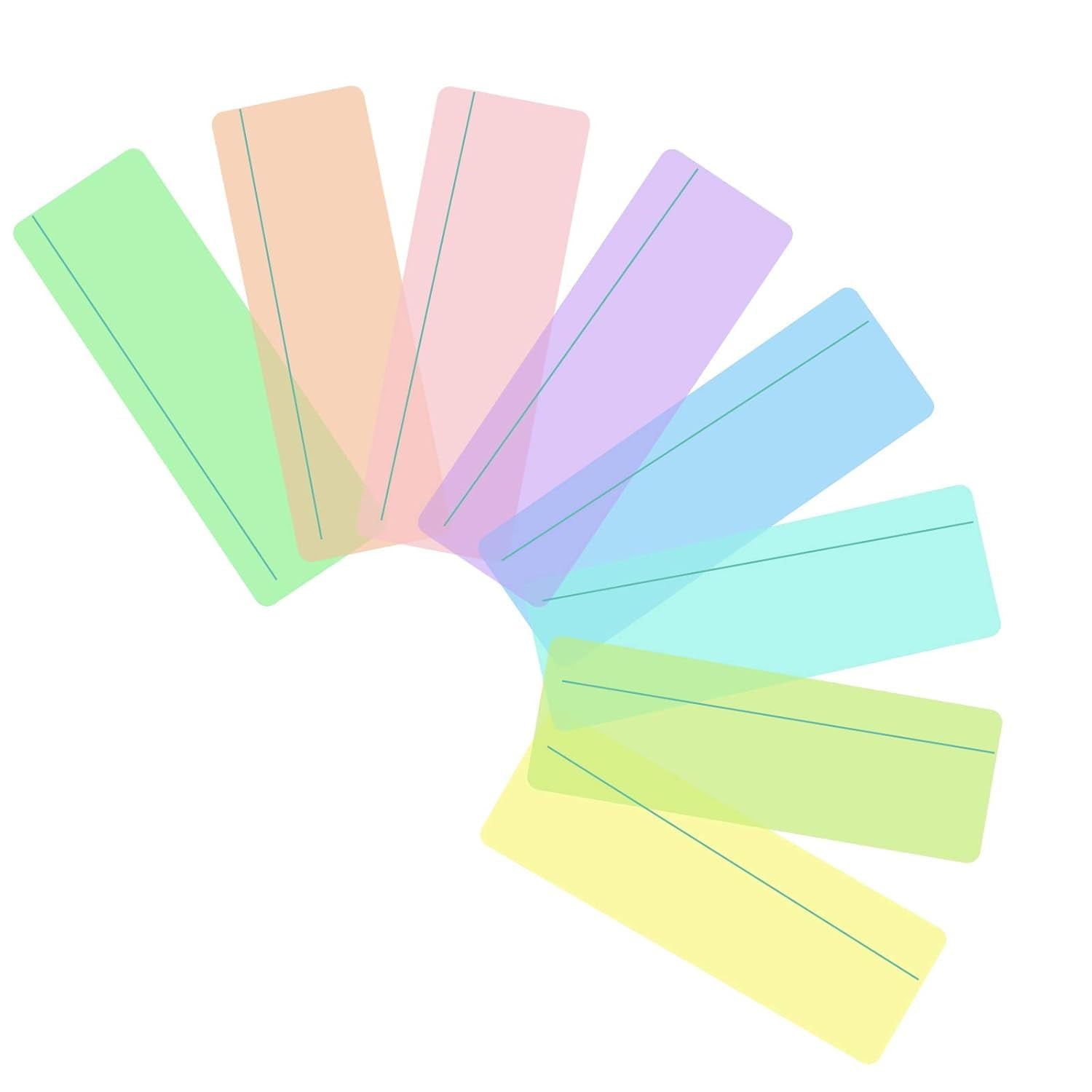 Colored Reading Rulers for Visual Stress, Guided Highlight Strips with ...