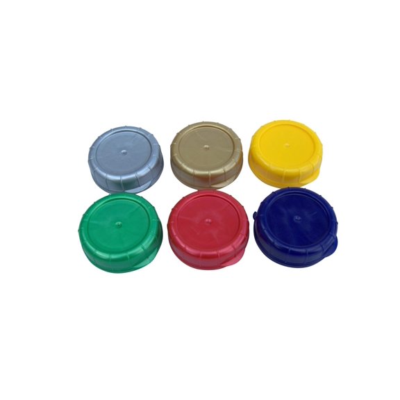 Colored Replacement 48 MM Caps for The Dairy Shoppe® Milk Bottles
