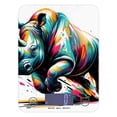 thumbnail image 1 of Colored Rhino Food Scale Digital Kitchen Scale Waterproof Tempered Glass Tare Function 11 lb for Baking Cooking Meal Prep, 1 of 7