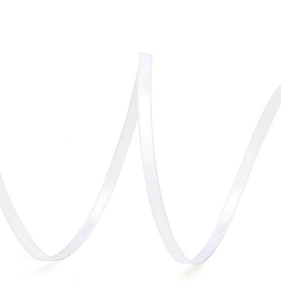 Colored Ribbon Width 3mm Craft Ribbon Wrapping Ribbon 49.2Yard Long for Bows Making Wedding Decoration Wrapping