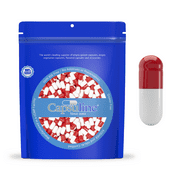 Colored Size 000 Empty Gelatin Capsules by Capsuline - Red/White 10000 Count - 10000 count