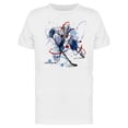 thumbnail image 1 of Colored Sketch Hockey Player T-Shirt Men -Image by Shutterstock, Male Medium, 1 of 2