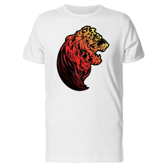 Colored Sketch Of A Tribal Tiger T-Shirt Men -Image by Shutterstock, Male XX-Large